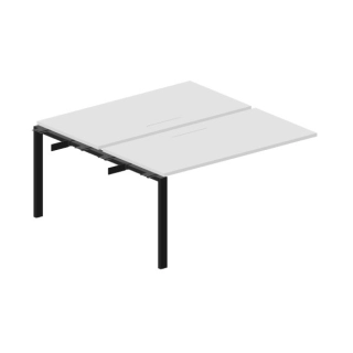 Составной стол на 2 рабочих места (меламиновые аутлеты)- приставной элемент ST2TPM168
